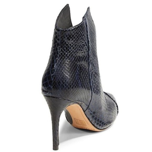 Alexandre Birman:  Megan 85 Python Ret Lacquer Booties - nightblue - Picture 3 of 14